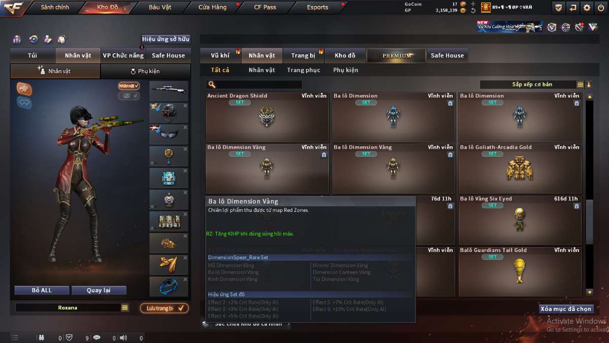 shop acc cf uy tin gia re
